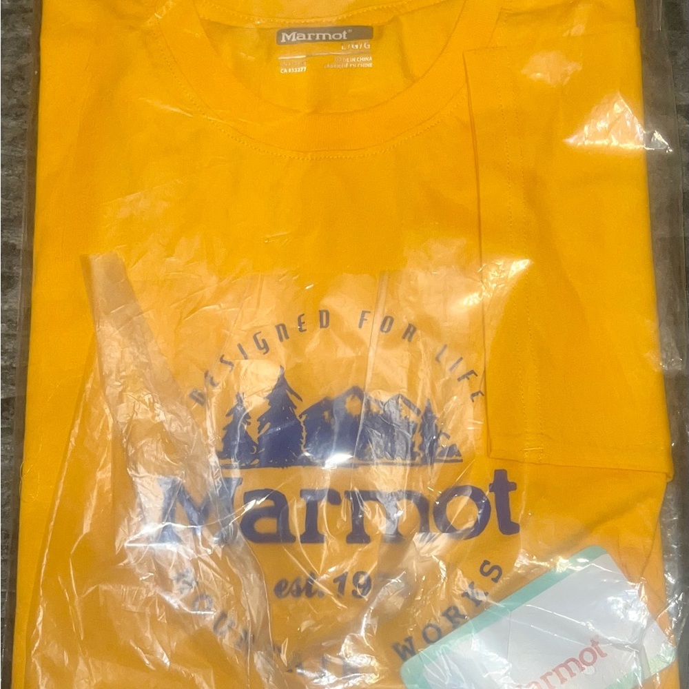 Marmot Mens Crewneck Logo Tee T-Shirt NWT Sz Large